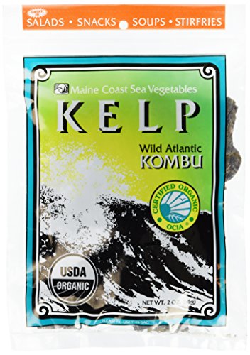 Sugar Kelp "Atlantic Kombu" Whole Leaf | 2 oz Bag | Organic Seaweed