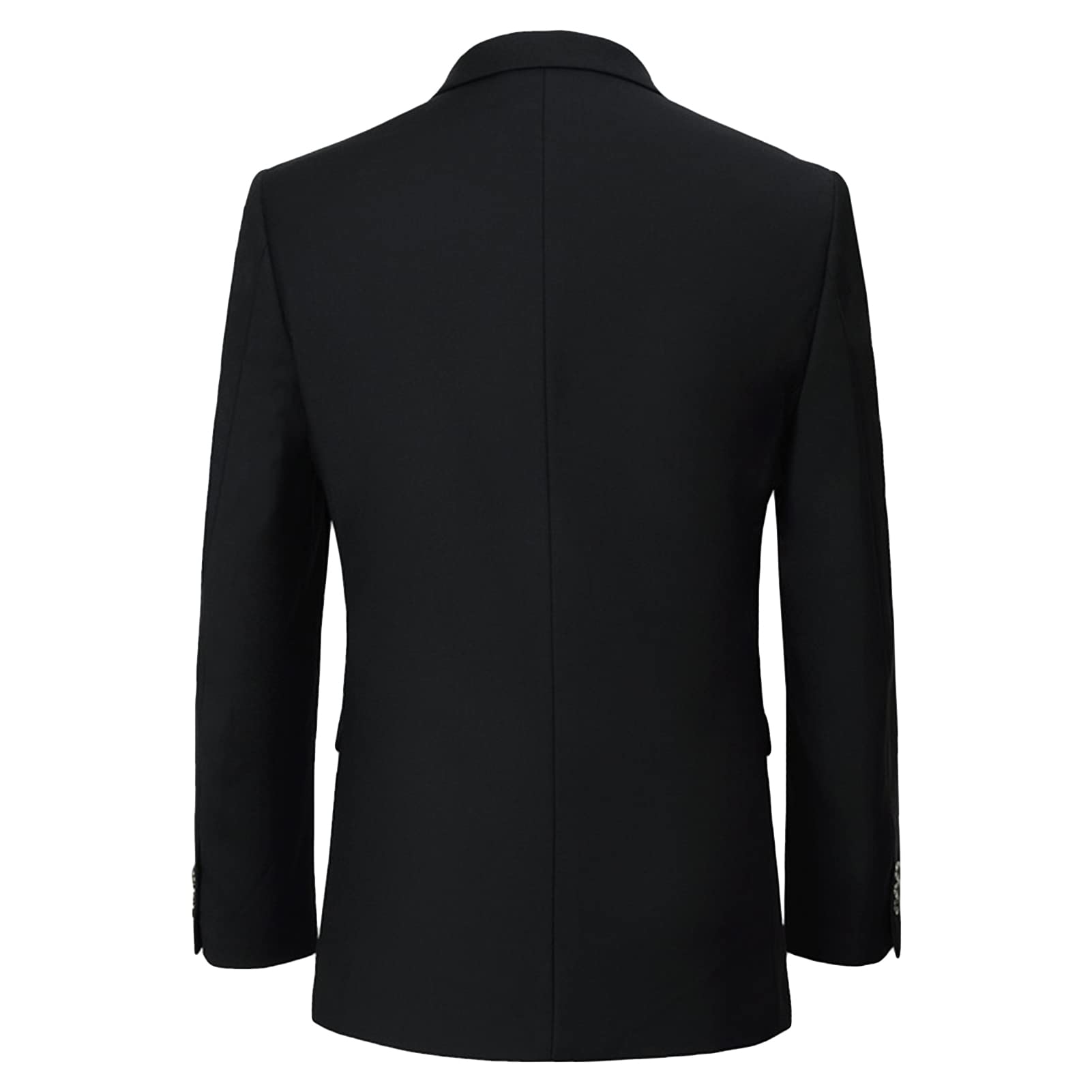 Men's Slim Fit Casual Blazer Jacket 2 Buttons Notched Lapel Formal Dress Jacket Lightweight Business Sport Coat (Black,8X-Large)