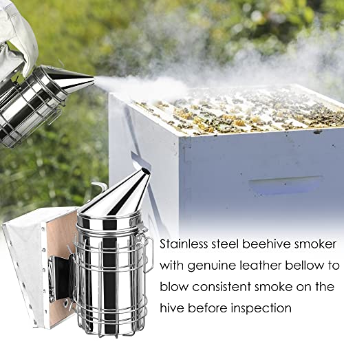 Nanpaders 13-Teiliges Imkerei-Werkzeugset mit Ganzkörper-Deluxe Imker-Starter-Kit, Bienenzucht-Kit, mit abnehmbarem… – Bild 6