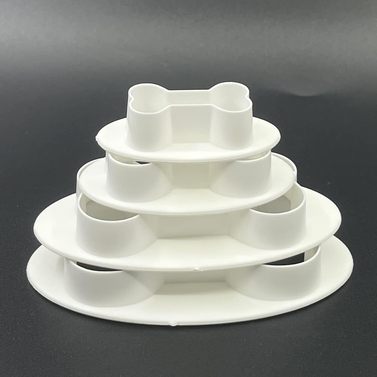 Dog Bone Cookie Cutters, Bone Shape Cookie Cutters 4 Pcs/Set, Dog Treats Cookie Cutter, Homemade Dog Biscuit Treats Cutters Plastic Different Sizes Mini Small Medium Big : Pet Supplies