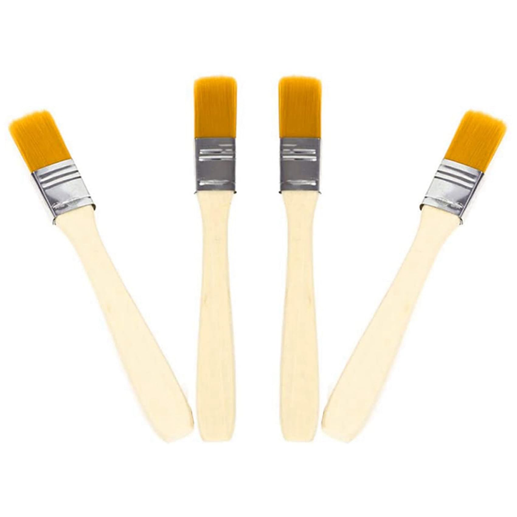 Set di 300 Pennelli per Pittura con Manico nel Legno, Pennello per Pulizia e Rimozione Della Polvere, Pennello per Lucida, Pennello per Olio