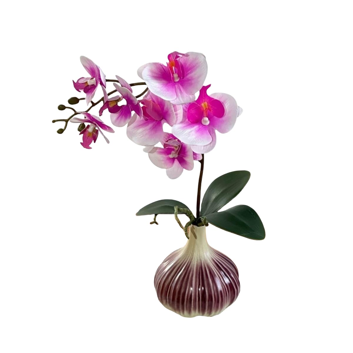 Orchidée artificielle en pot pour décoration de table de mariage