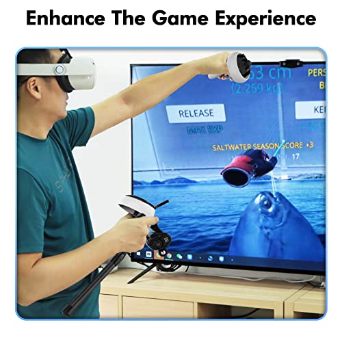 Amvr Vr Fishing Accessories For Real Vr Fishing Games, Vr Fishing Rod And Reel Combo Accessories Compatible With Meta Quest 2 Accessories #TOP5