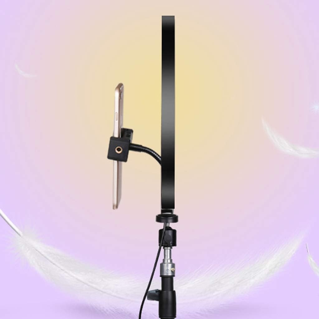 Selfie Light，Tripod Stand Cell Phone Holder for Live Stream Makeup, Mini Led Camera Video Photography Compatible with