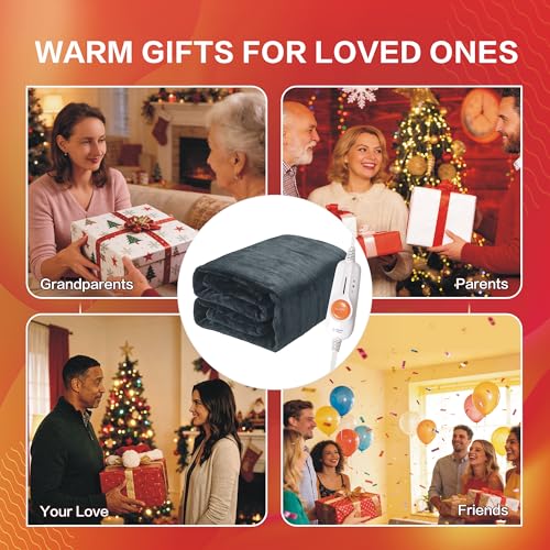 Gintao Heated Blanket Throw, Soft Double Flannel Electric Heating Blanket by Gintao - Used condition - Image 8
