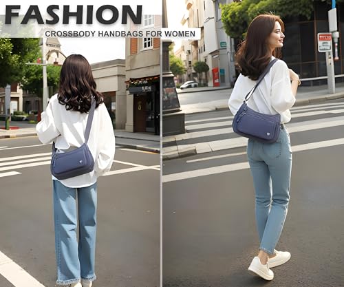 Image of Pealwel Casual Crossbody Bag with Anti Theft Pocket - Women Lightweight Water-Resistant Purse Bag