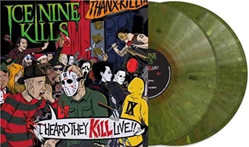I Heard They Kill Live!! - Exclusive Limited Edition Neon Green Marble Colored 2x Vinyl LP by Ice Nine Kills — album cover