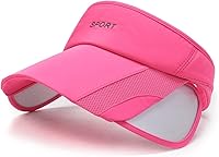 Vista 36 de Viseras solares para mujer con visera retráctil, visera de golf, protección UV, gorra de playa, tenis, correr, deporte, sombrero ajustable Blanco