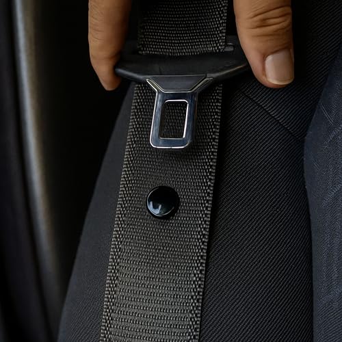 Gurt Knopf für Autogurt, 10 Paare, Hartplastik, Schwarz, für viele KFZ-Gurte, Sicherheitsgurt Rücklauf Sicherung, Sicherheitsgurt Nieten, Autogurt Niete Sitz, Autositz Gurtreparatur, Ersatzteil PKW