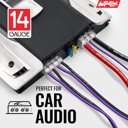 Image of 14 AWG Gauge Speaker Wire Cable Stereo, Car or Home Theater, CCA (100 Feet) by Install Link