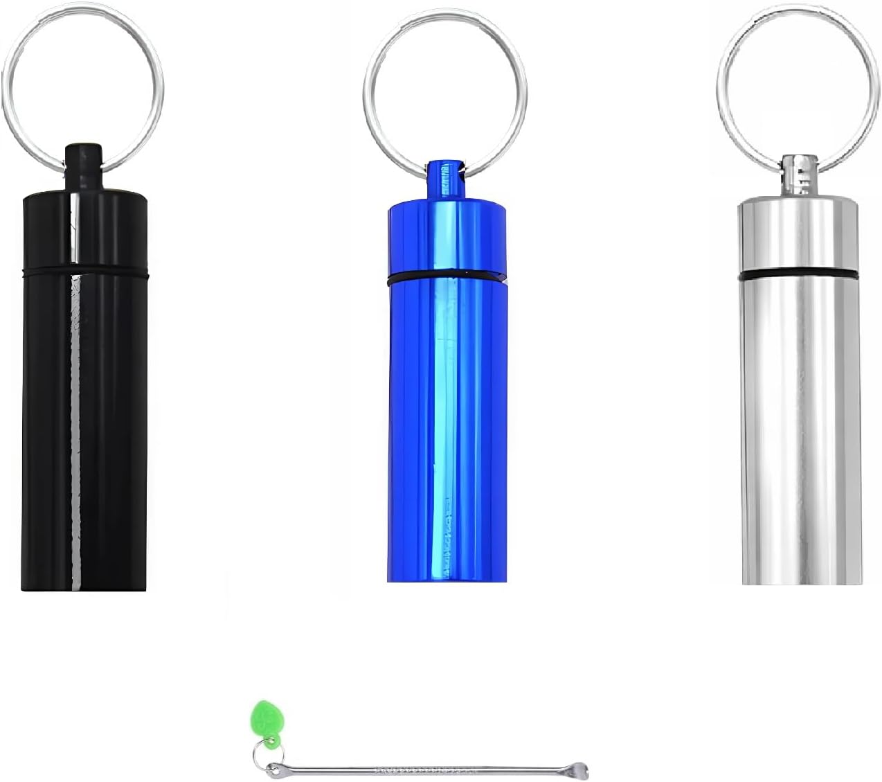 3 Pack Leak-Proof Bottle Portable Pepper Shaker Waterproof Aluminum Container for Outdoor Camping Trips Travel