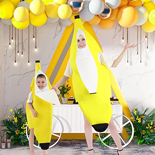 Besutolife Kids Banana Costume for Boys Girls Halloween Costumes Role Play Costume for Kids Light Weight Banana Dress Up 4-8T - image 9