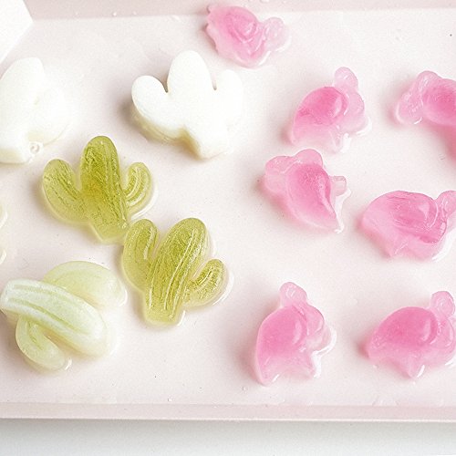 Molde de silicona Fewo para cubitos de hielo cactus miniatura 6