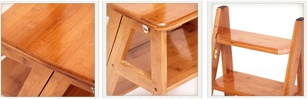 OKUOKA Outdoor Home Dual-Purpose Step Stool,Dual-Use Staircase Chair Ladder Chair Multifunction Step Stools 4 Tier Multi-Purpose Ladders Steps,a