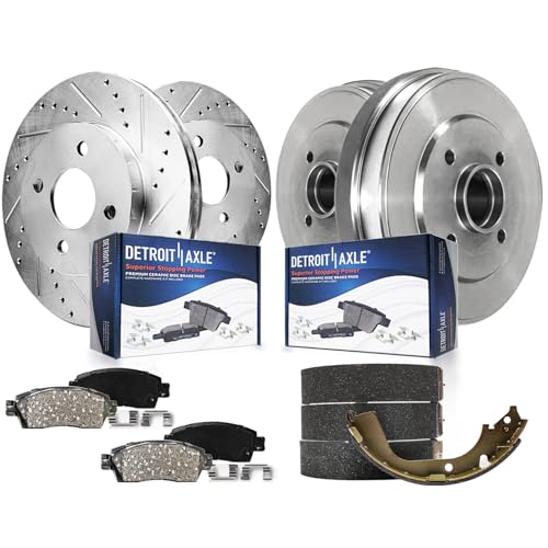 Image of Detroit Axle - Brake Kit for 2012-2019 Nissan Versa Note 2015-2017 Micra