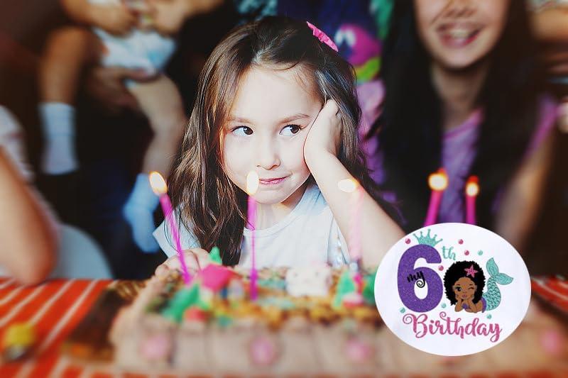 6th Birthday Shirt for Girls, Dress T Shirt for Girls 6 Year Old Gift Outfit Decoration Mermaid Birthday Clothes Style C White3