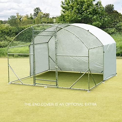 FeelGoodUK Walk in Pet Cage 2.8m x 3m Galvanised Pet Run Chicken Coop Rabbit Run Dog Pen Dog Kennel Enclosure Shelter