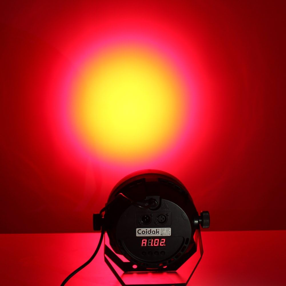 Coidak CO804 60W 54LEDS Super Bright RGB LED PAR Stage Light with DMX512 Control for Disco Club Party Bar