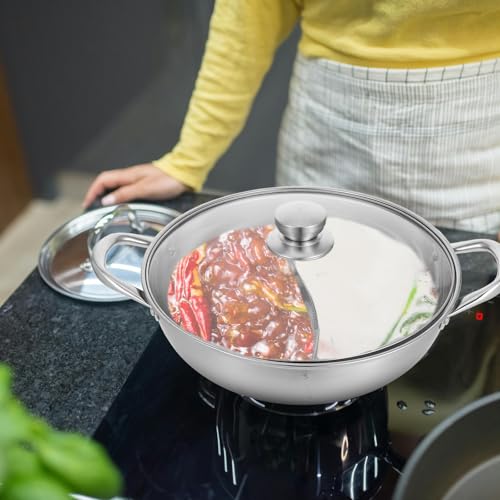 Marmite Fondue Chinoise Double Goût Facile à Nettoyer sans Rouille - 6