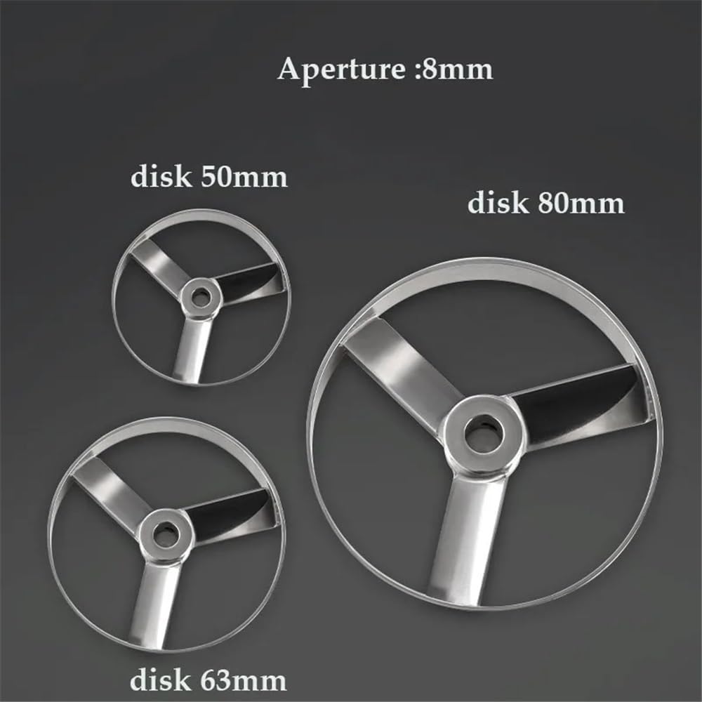 Strumenti da laboratorio e attrezzature 1 set di agitatori a pale in acciaio inossidabile DIA50mm/60mm/80mm dotati di asta for laboratorio(Disk 80mmx300mm rod)