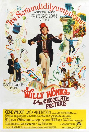 Amazon.com: Willy Wonka and The Chocolate Factory Movie Poster (27