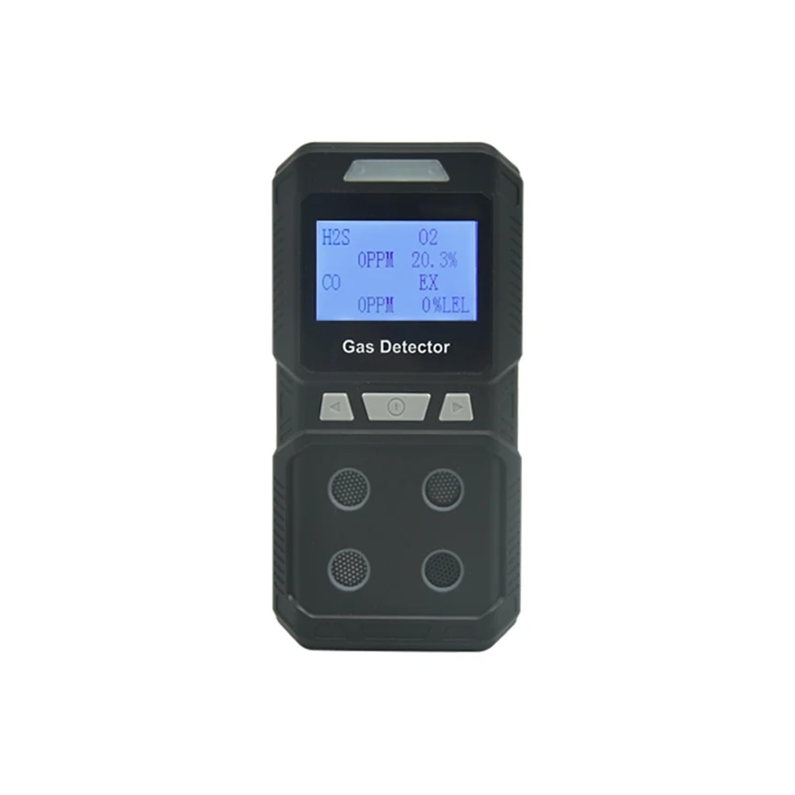 Analizador de Detector de Gas portátil 4 en 1 Monitor de monóxido de Carbono, oxígeno, sulfuro de hidrógeno y Gas Combustible Fechas en Tiempo Real(Orange)