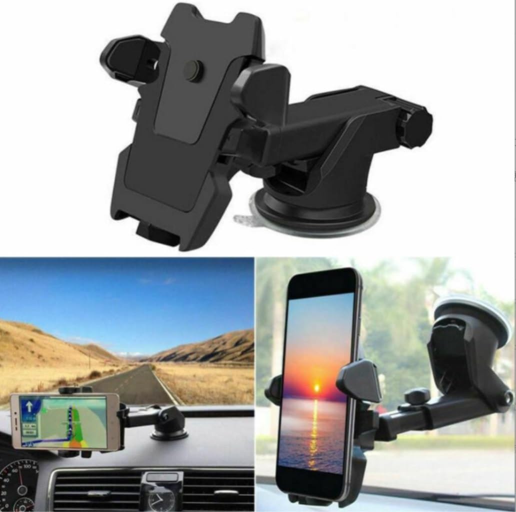 Soporte Móvil Soporte para Parabrisas de teléfono móvil automotriz Universal para con Ventosa Ajustable para Coche