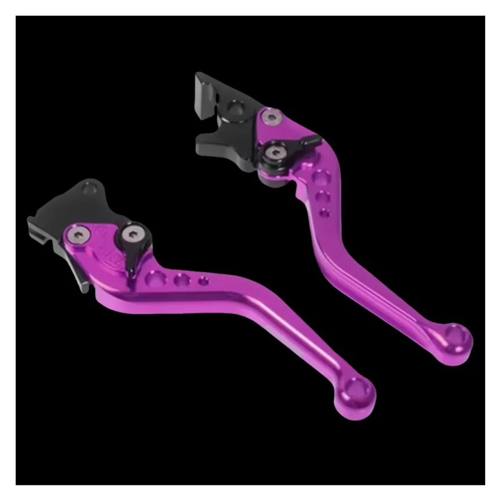 Abdktmnx Purple Motorcycle Accessories Motorbike Cnc Clutch Drum Brake Lever Handle Adjustable Handlebar Set Parts Moto Handlebar Clutchs Brakes Levers