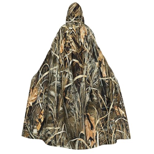 Cape de sorcière à capuche costume corbeau cosplay camouflage jaune vert