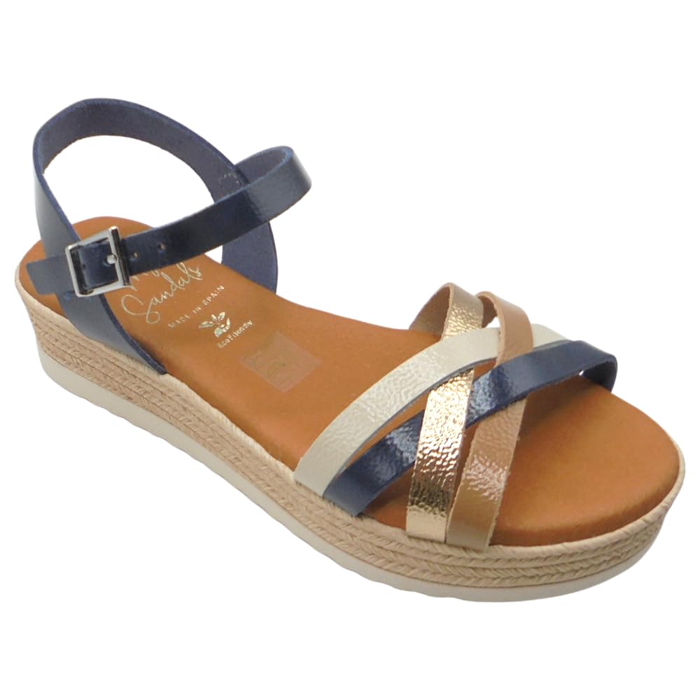 Oh! My Sandals - 6010 Zara Sandalias de Mujer cómodas con Plataforma Ligera y Plantilla Gel, Fabricadas en españa para: Mujer