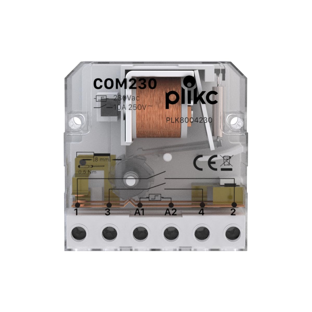 Relé electromecánico por impulsos (interruptor 230V)