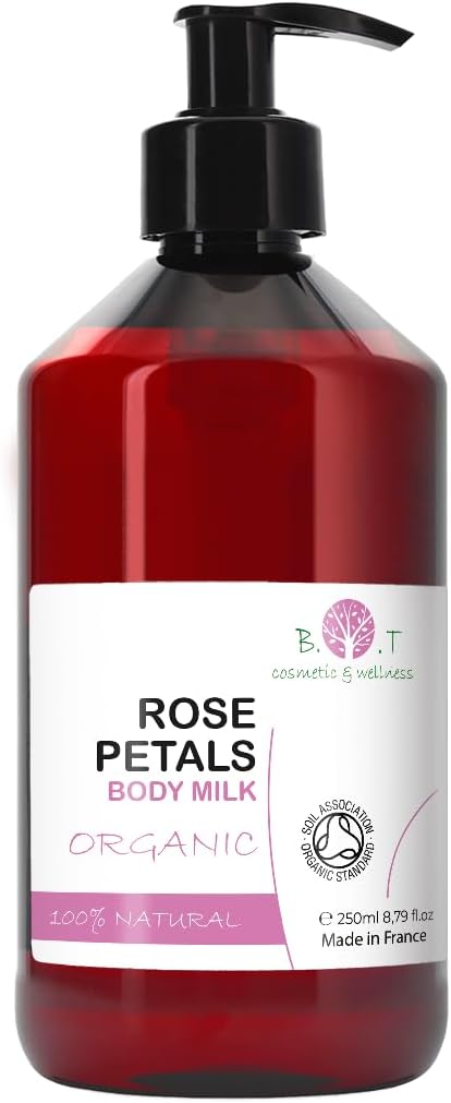 Rozen Bodylotion – 250 ml – Hydraterende Bodymilk met Plantaardige Verzachters – Langdurige Hydratatie – Herstelt Soepelheid en Elasticiteit – Subtiele Rozengeur
