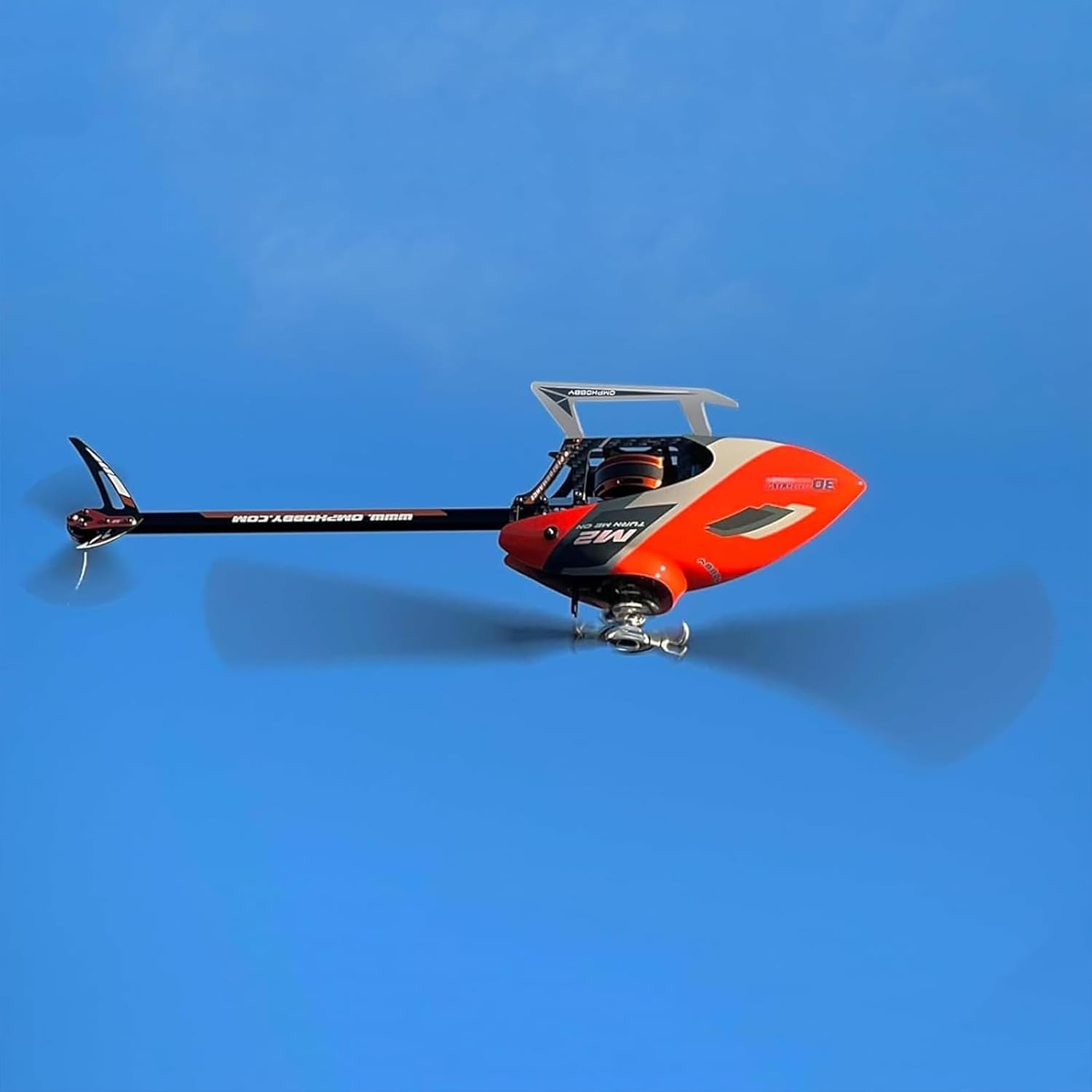 OMPHOBBY M2 EVO MK2 RC Helicopter for Adults - 6CH 3D Aerobatic RC Helicopters Outdoor with Dual Brushless Direct-Drive Motors, Outdoor Mini RC Aircraft for Advanced Pilots（PNP Version, Yellow