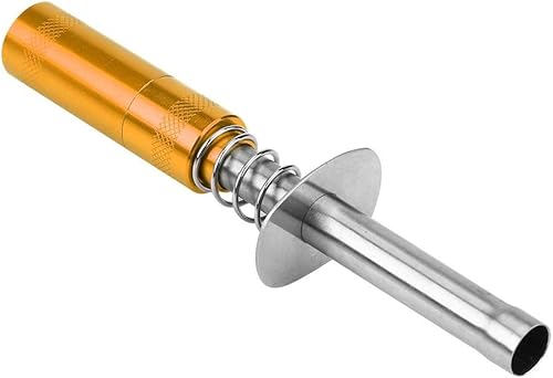 Miniatura 9 de Drfeify Enchufe RC, enchufe de aluminio del encendedor del motor compatible con 1/10 piezas de coche RC (dorado)