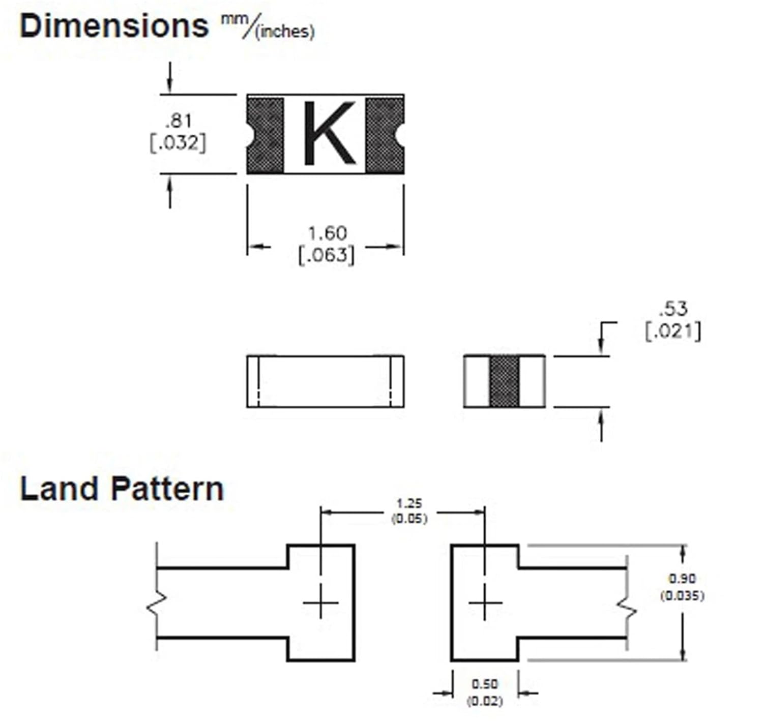 Fuse 0603 0.375A 375mA 32V SMD SMF Fast Acting PC06HV375MA Marking Code E 10Pcs
