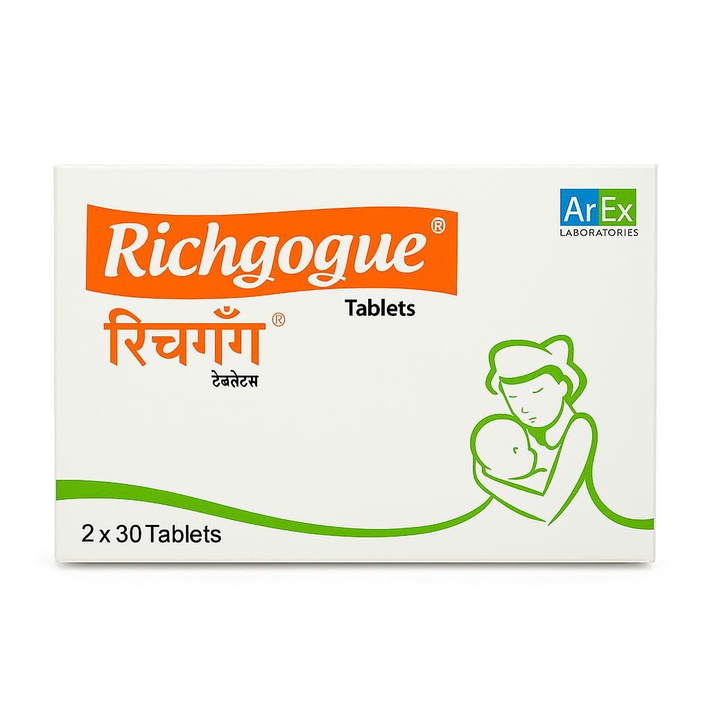 Ayurvedic Breast Milk Production Support Tablets with Shatavari, Ashwagandha, Moringa - 60 Film-Coated Tablets for Nursing Mothers-image-35