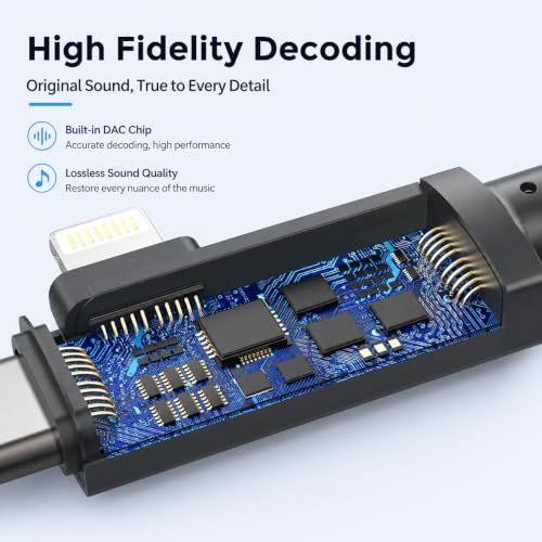 Image of Verilux 2 in 1 Audio Adapter USB C and Light to 3.5mm Jack Converter
