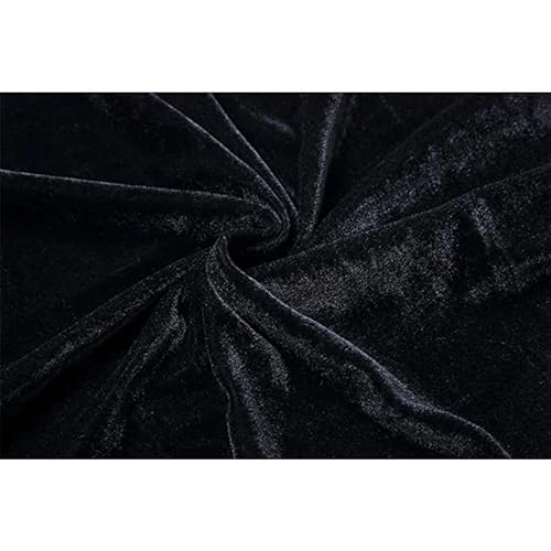 Fantasia de Halloween Capa Bruxa Veludo Com Capuz (Preto)