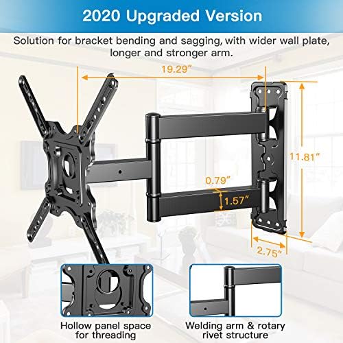 PERLESMITH Heavy Duty Full Motion TV Wall Mount Review Premium