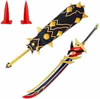 【即日発送】 原神 赤角石塵滅砕 コスプレ 武器 道具 両手剣 荒瀧一斗 ノエル Amazon.co.jp: [Uekoko] 原神 赤角石塵滅砕 両手剣 原版