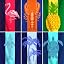 Flamingo Turtle Shark Tree Pineapple Lobster