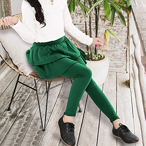 Image of KEREDA Girls Leggings Ruffle Skirt School Uniform Pants Kids Clothes
