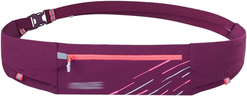 Light Weight Comfortable Running Waist Bag Belt Hydration Fanny Pack Sports Pockets for Jogging Fitness Gym Hiking