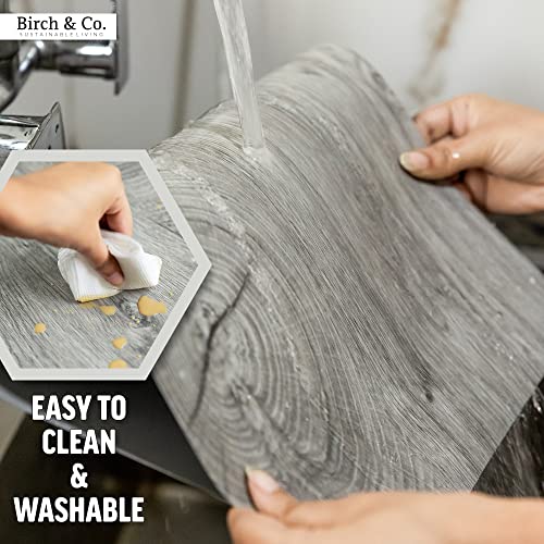 Image of Table Mat - Table Placemats - Table Mate for Dining Table -Dining Table Accessories - Dining Mat - Dining Table Mats Set of 6 Pieces - Premium Wooden Texture, Anti-Skid Stain Washable