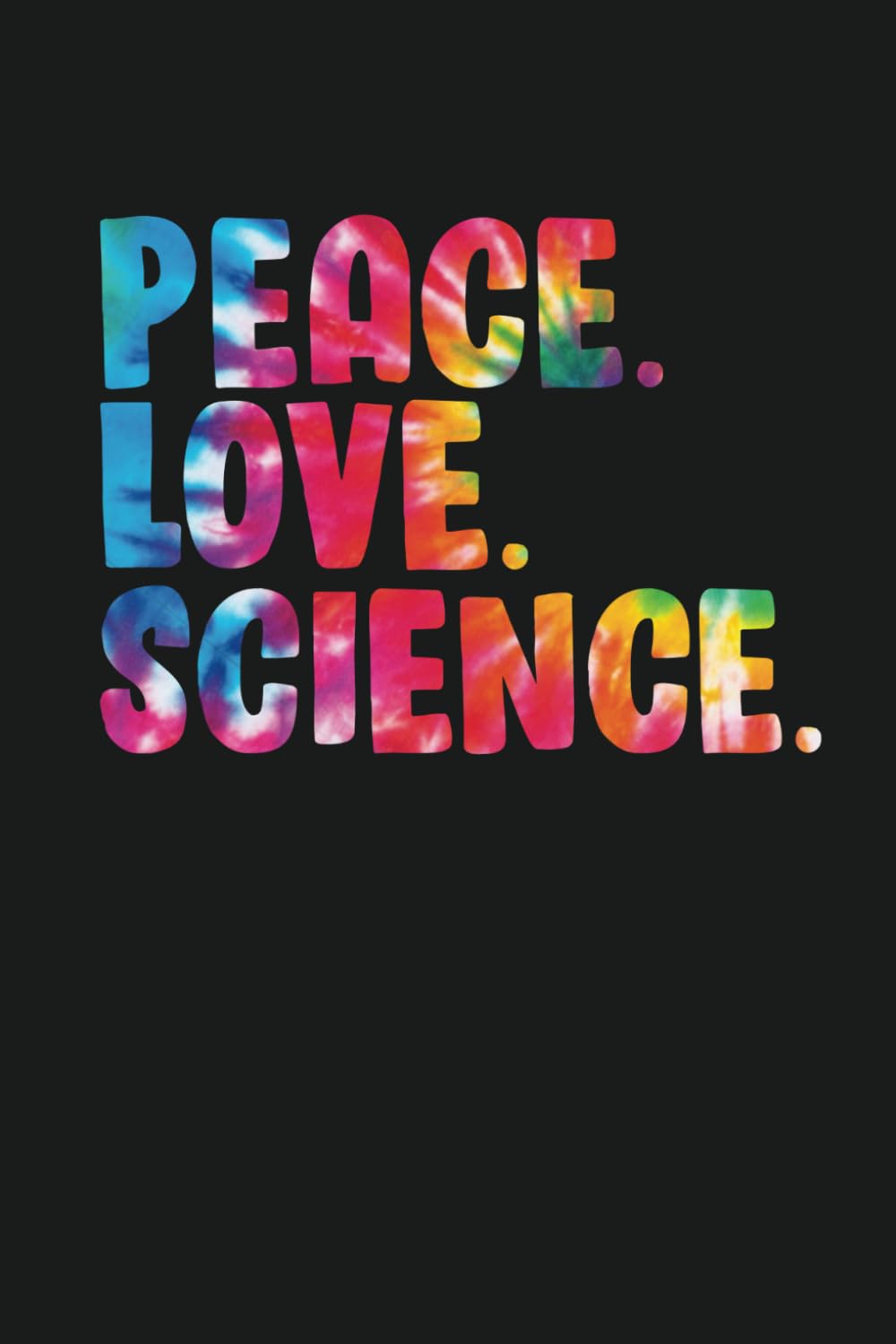 Peace Love Science Vintage Inspired Design for Science Lovers and Scientists 120 Page Notebook Lined Journal