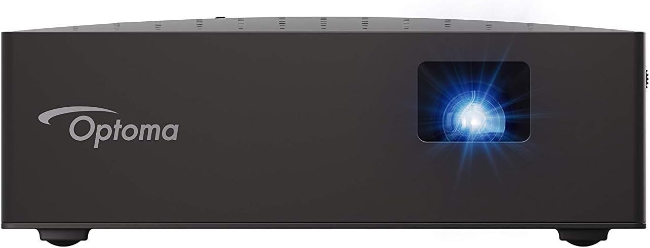Optoma LV130 Mini Projector, Bright and Ultra Portable LED Cinema in Your Pocket, 4.5 Hour Built-in Battery, HDMI, USB, DLP Projector with Amazing Colors