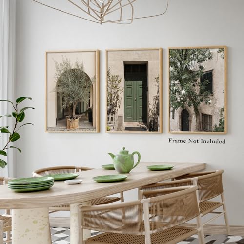 RIJDOJLK Italy Wall Art Set of 3, Olive Tree Canvas Art Prints, 12"x16" Unframed, Living Room, Bedroom, Office - Image 2
