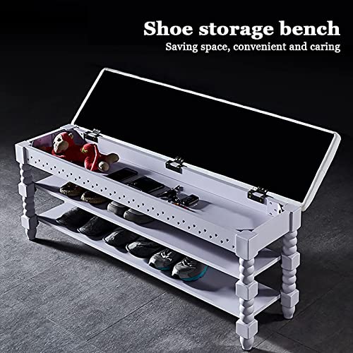 Meuble à chaussures gain de place avec plateau relevable secret en bois - 3