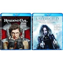 11 Film Favorites Resident Evil CollectionResident Evil / Apocalypse / Extinction / Afterlife / Retribution / The Final Chapter + Underworld Ultimate Collection Underworld / Evolution / Rise of the Lycans / Awakening / Blood Wars [Blu-ray 2-sets]