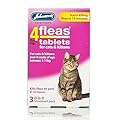 Johnson's 4 fleas 4 Flea Tablets Cat Kitten also available Flea Combs (3 Treatment)